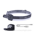 Super Mini Lightweight 50oz Outdoor Waterproof LED Helmet Headlamp USB USB Recharnable Cap Led Head Lamp untuk Hiking Berkhemah